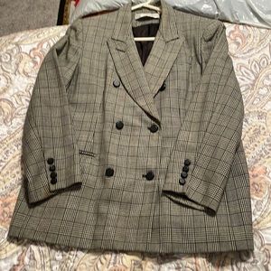 Valerie stevens petites wood jacket size 14